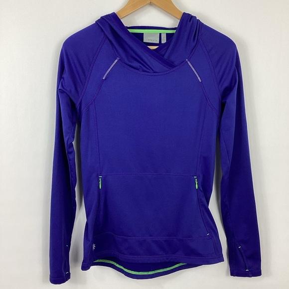 Athleta Plushtec Wrap Front Hoodie Size XS - Picture 1 of 8